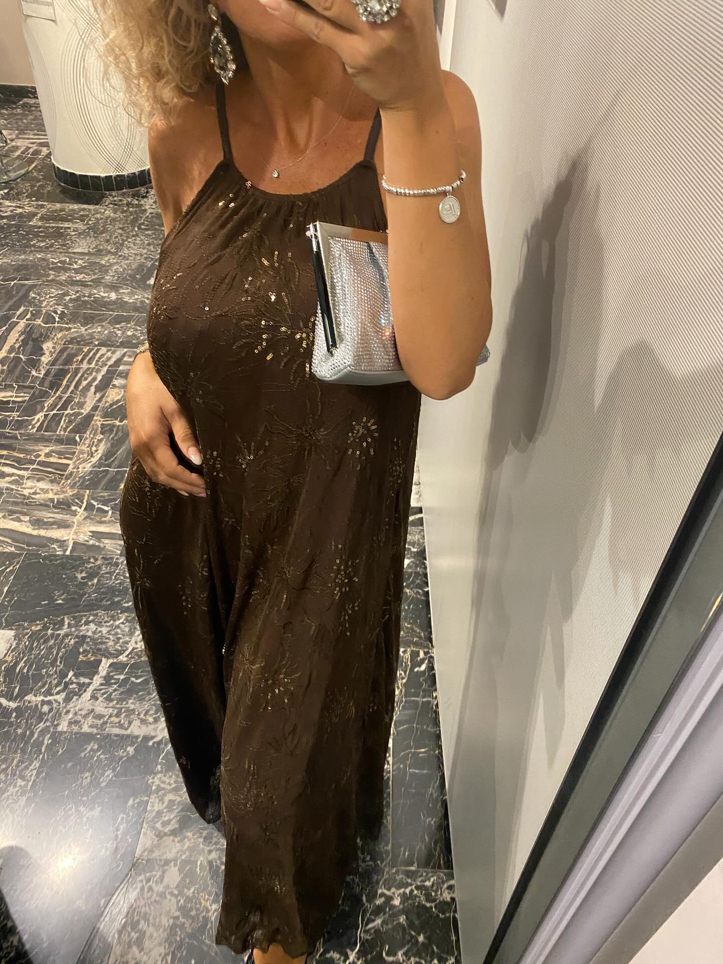 Abito con micro paillettes