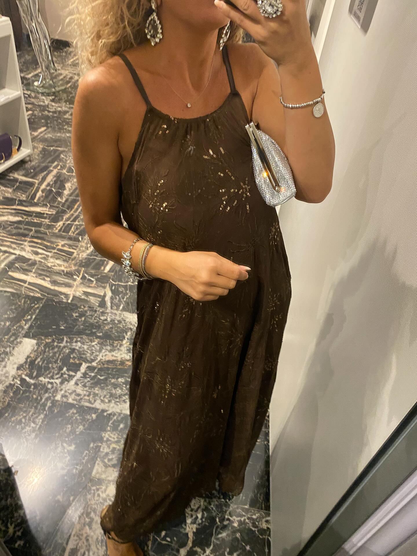 Abito con micro paillettes